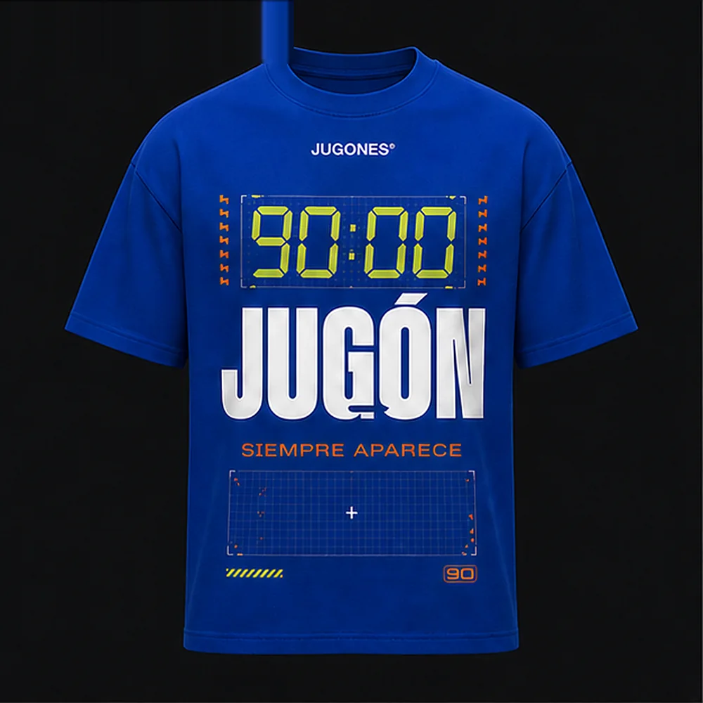 Camiseta Minuto 90, corte jugón, vista delantera