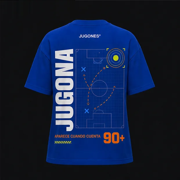 Camiseta Minuto 90, corte jugona, vista trasera