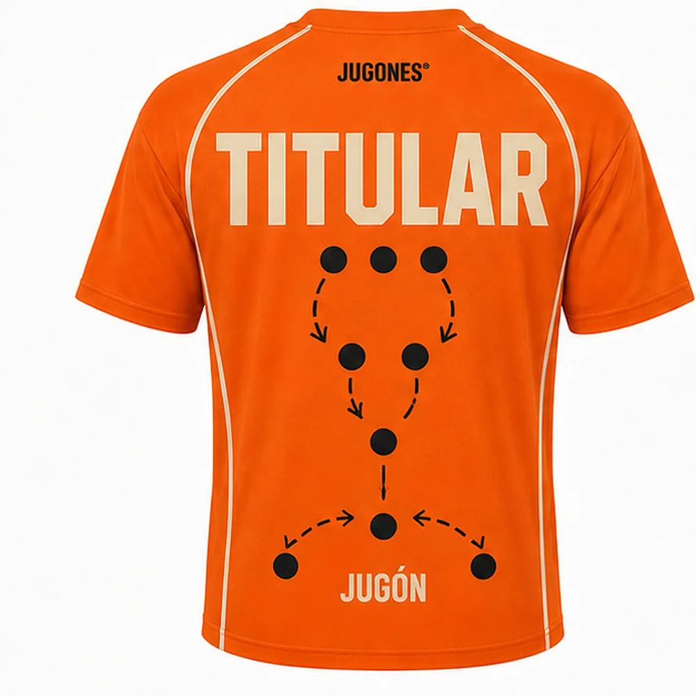 Camiseta Siempre Titular, corte jugón, vista trasera